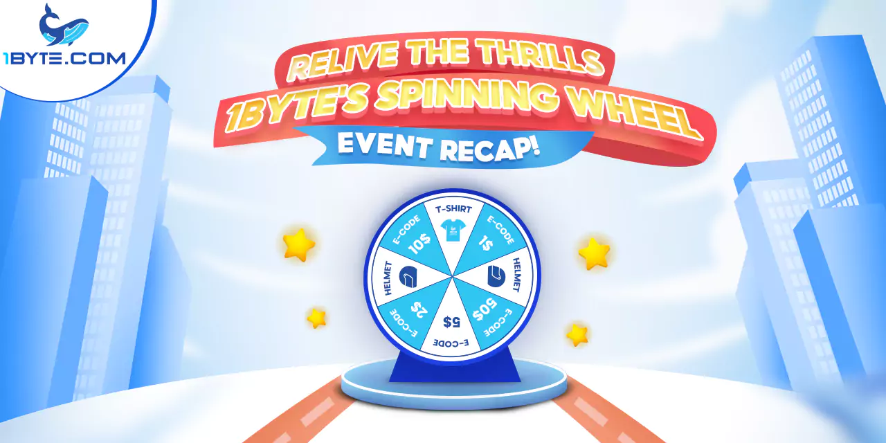 Relive the Thrills: 1Byte's Spinning Wheel Event Recap!