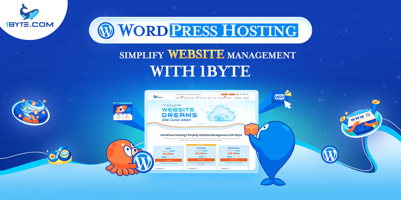 Introducing 1Byte's WordPress Hosting: Your Website's Best Friend